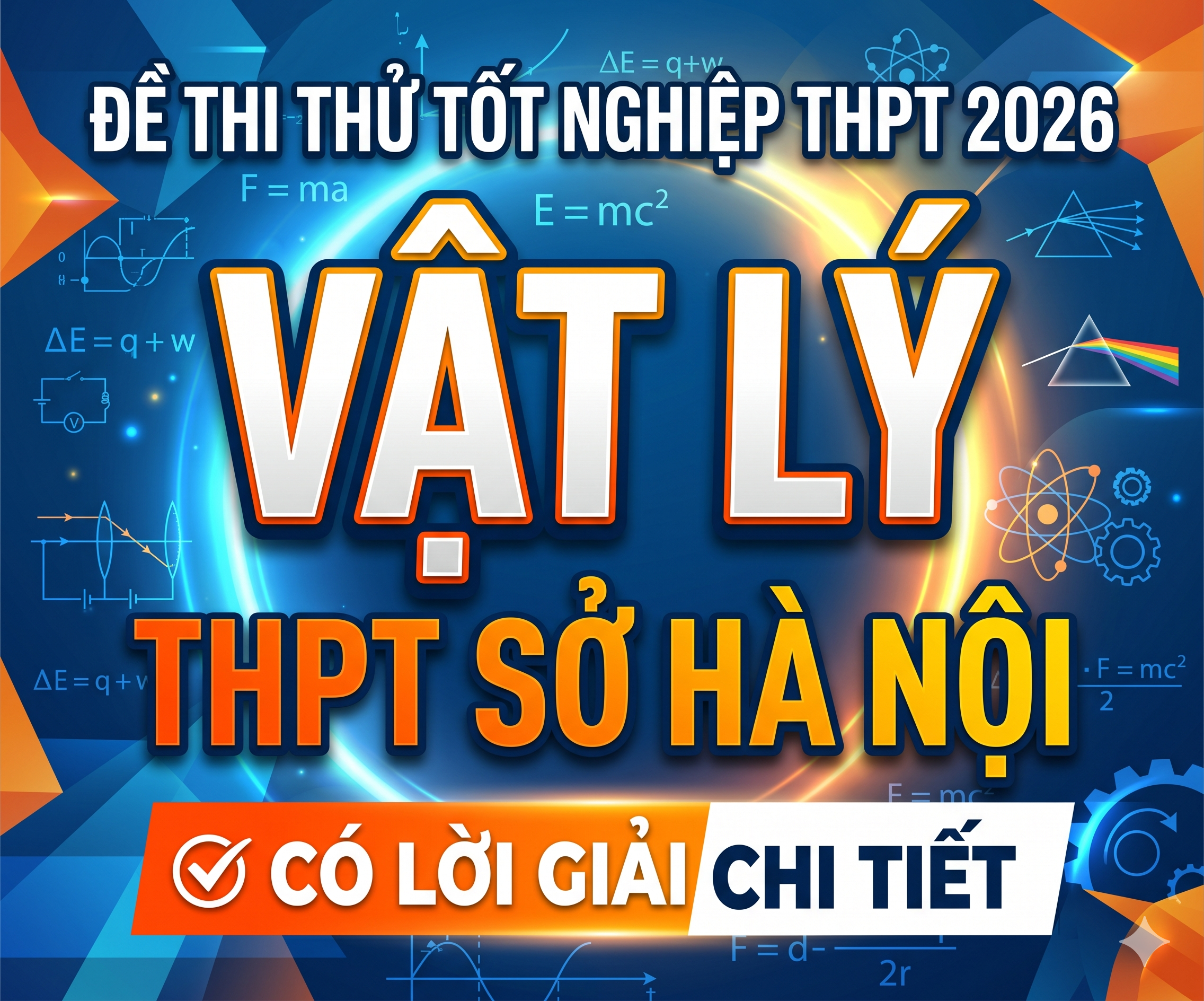 28. Đề thi thử tốt nghiệp THPT 2026 Vật Lý THPT Sở Hà Nội - Có lời giải chi tiết