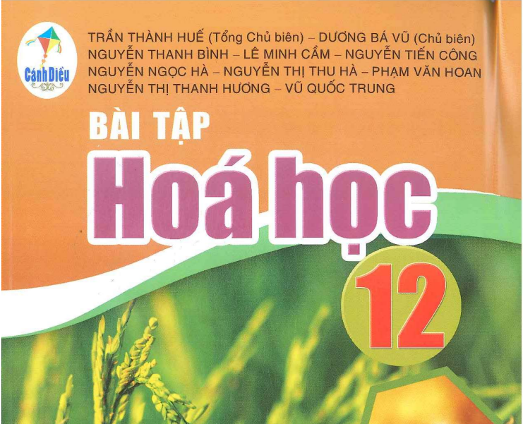 Sách bài tập Hóa học 12 sách Cánh Diều - Miễn phí