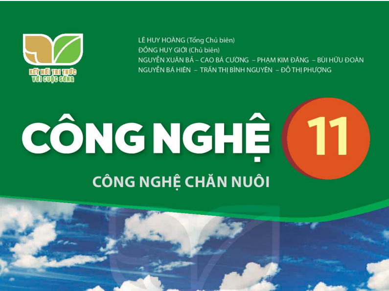 SÁCH GIÁO KHOA CÔNG NGHỆ 11 CÔNG NGHỆ CHĂN NUÔI KẾT NỐI TRI THỨC - Miễn phí