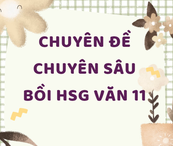 CHUYÊN ĐỀ CHUYÊN SÂU BỒI HSG VĂN 11