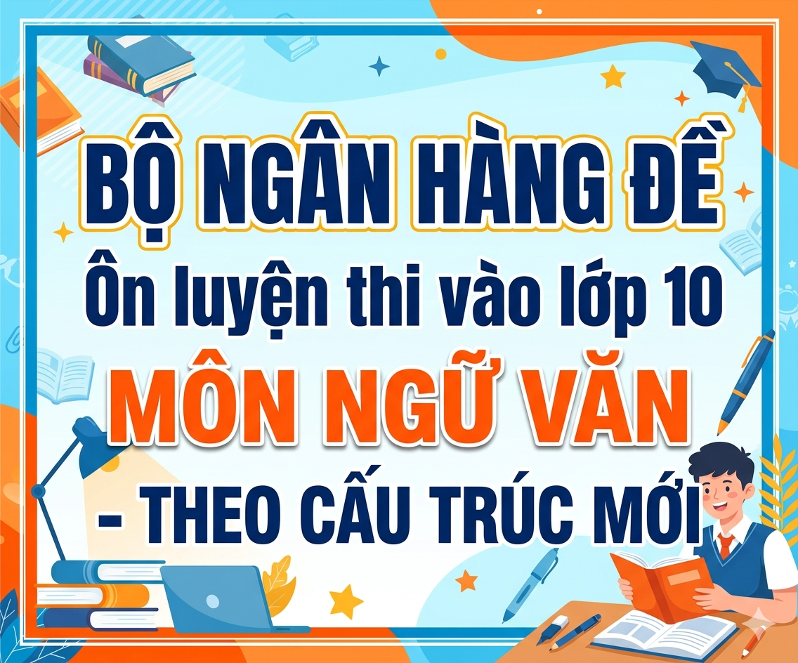 BỘ NGÂN HÀNG ĐỀ Ôn luyện thi vào lớp 10 môn ngữ văn – THEO CẤU TRÚC MỚI