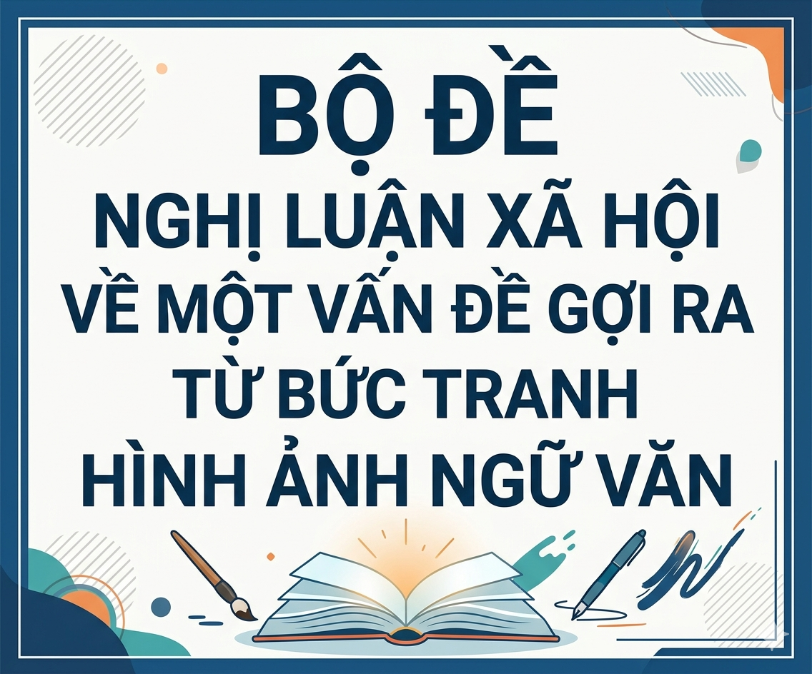 BỘ ĐỀ NGHỊ LUẬN XÃ HỘI VỀ MỘT VẤN ĐỀ GỢI RA TỪ BỨC TRANH HÌNH ẢNH NGỮ VĂN