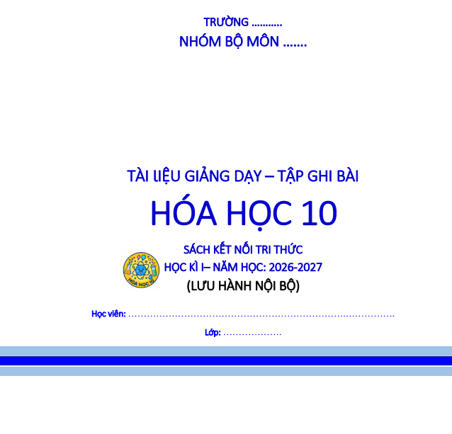 Tập ghi chép của học sinh