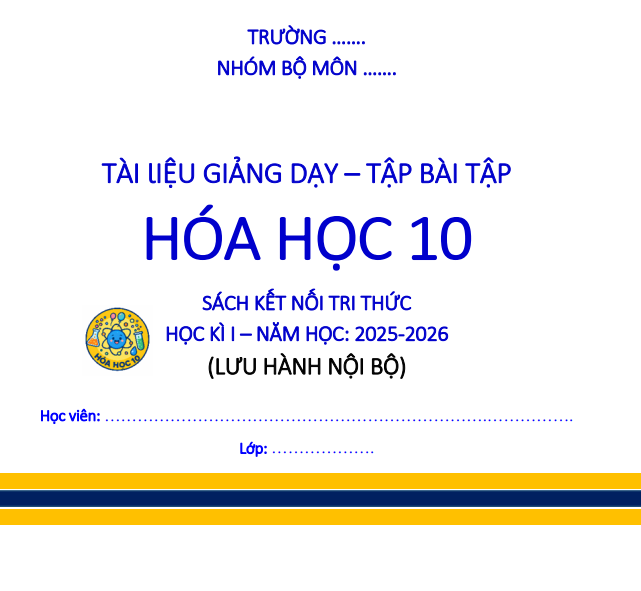 BÀI TẬP CỦNG CỐ SAU MỖI BÀI HỌC KÌ 1