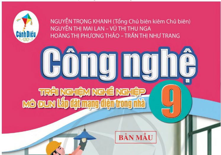 Sách khóa khoa Công nghệ 9 Lắp đặt mạng điện trong nhà