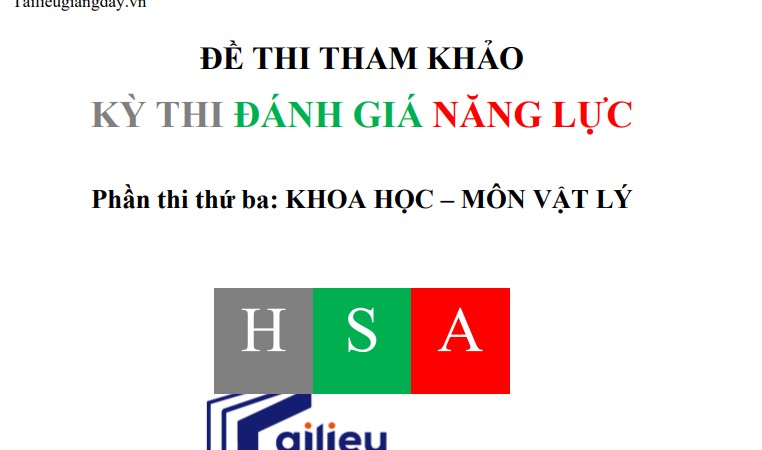 Đề luyện tập thi thử ĐGNL ĐHQG HN 2026 - Vật Lý - Có lời giải - Đề 4