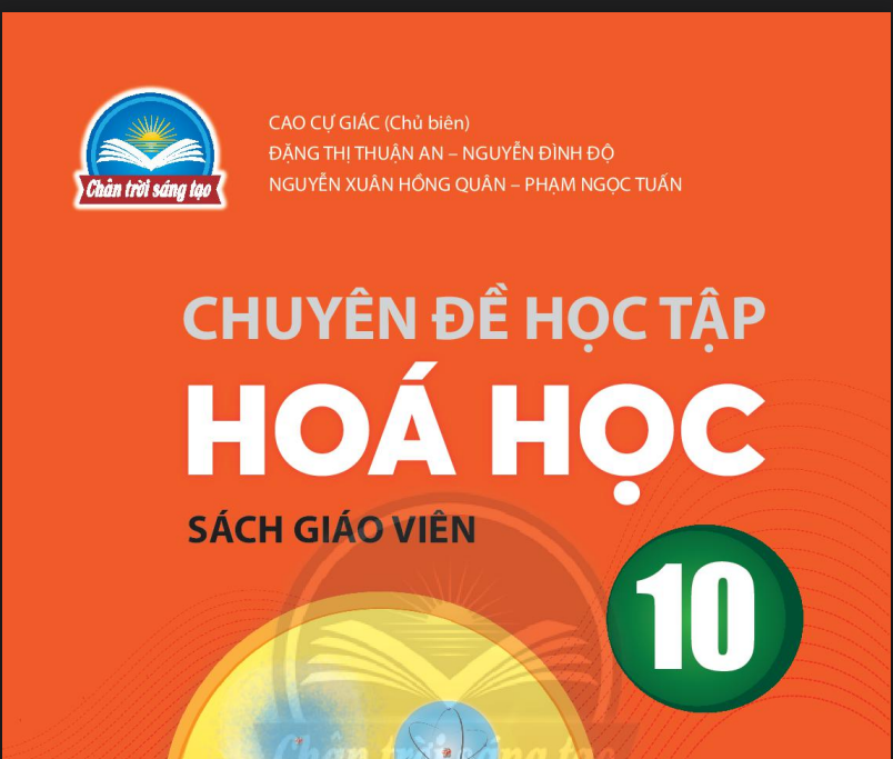 SÁCH GIÁO VIÊN HÓA HỌC 10 CHÂN TRỜI SÁNG TẠO - Miễn phí