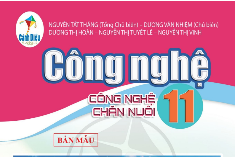 SÁCH GIÁO KHOA CÔNG NGHỆ 11 CÔNG NGHỆ CHĂN NUÔI CÁNH DIỀU - Miễn phí