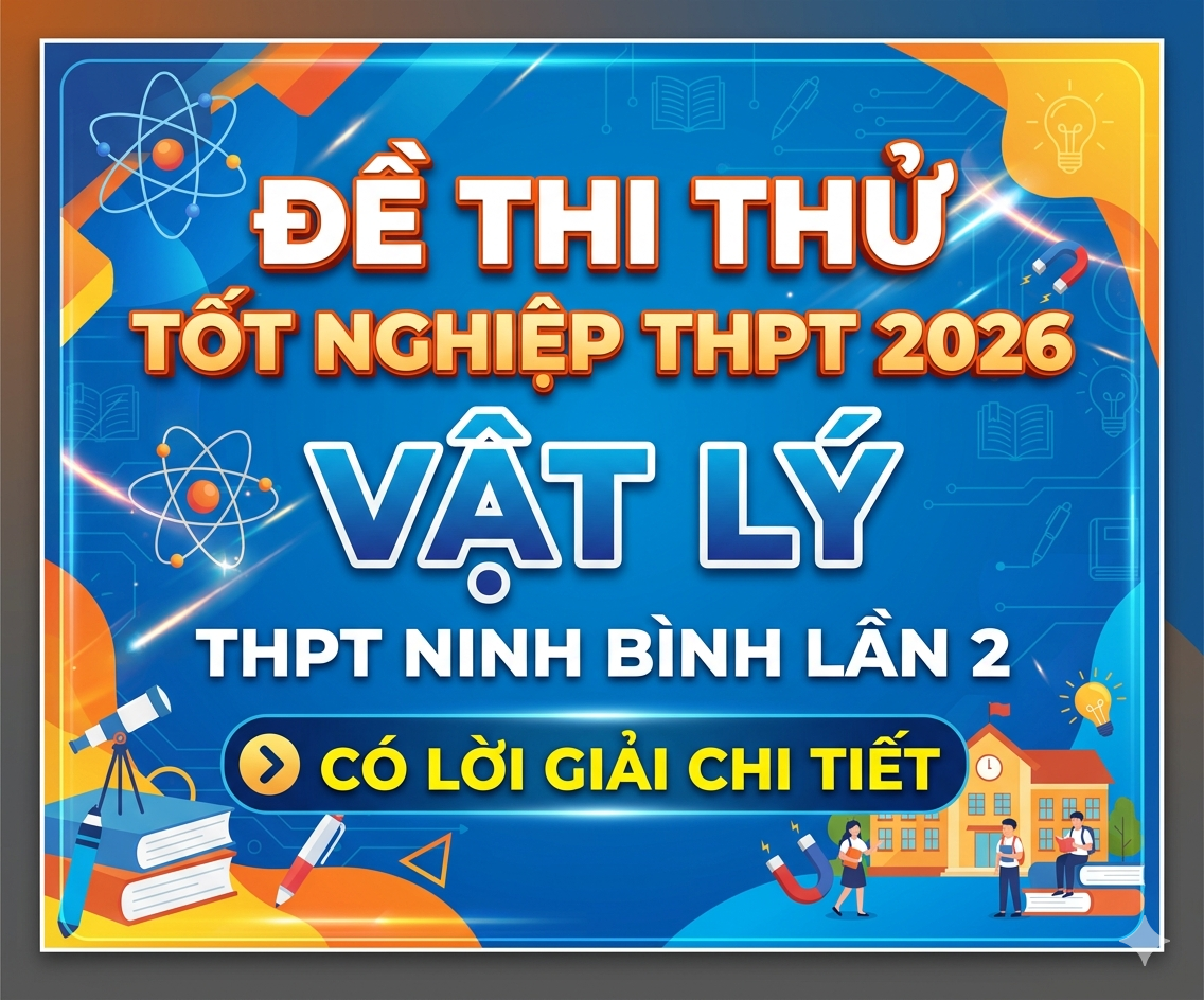 37. Đề thi thử tốt nghiệp THPT 2026 Vật Lý THPT Sở Ninh Bình Lần 2 - Có lời giải chi tiết