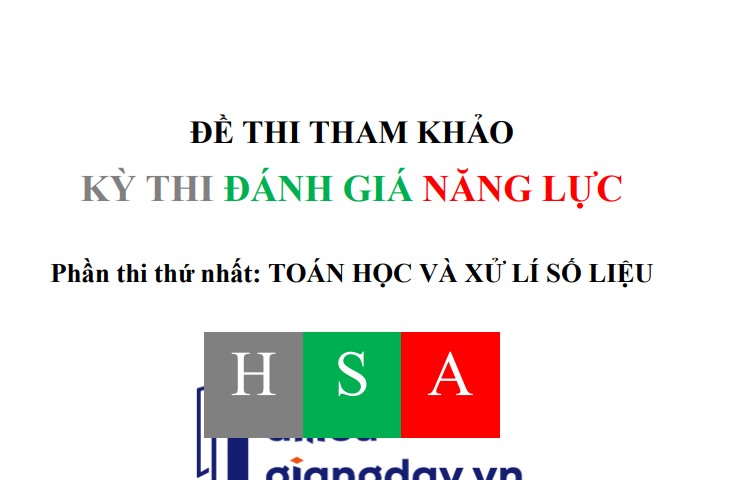 Đề luyện tập thi thử ĐGNL ĐHQG HN 2026 - Toán Học - Đề 4
