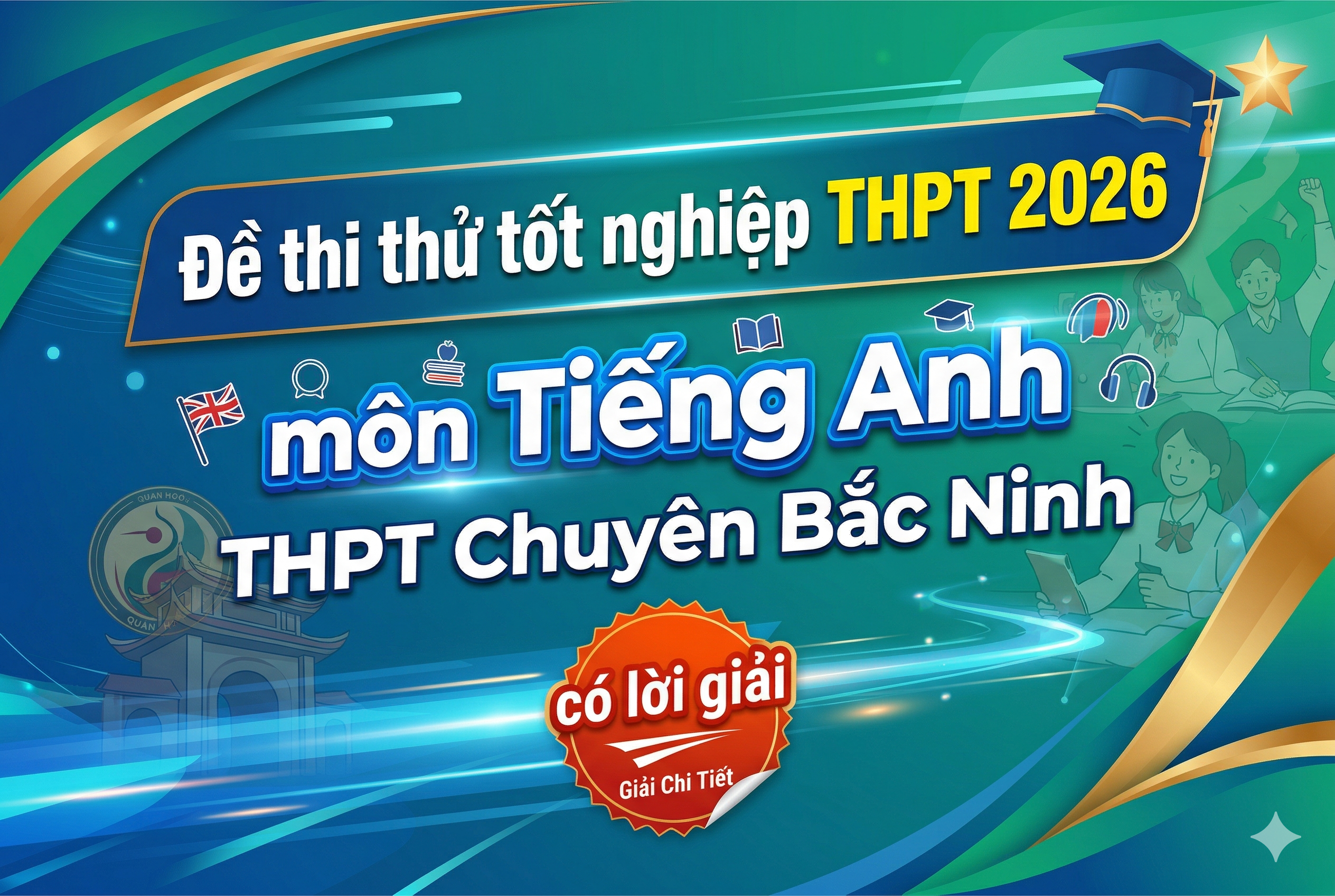 24. Đề thi thử tốt nghiệp THPT 2026 môn Tiếng Anh THPT Chuyên Bắc Ninh - có lời giải
