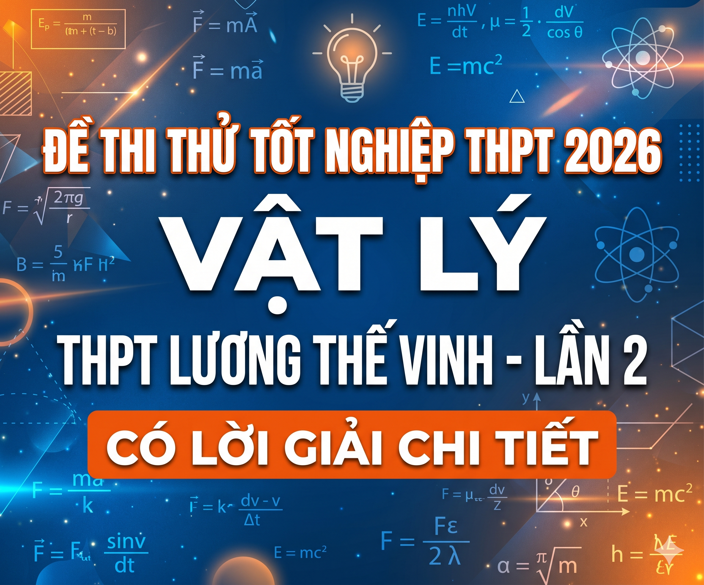 25. Đề thi thử tốt nghiệp THPT 2026 Vật Lý THPT Lương Thế Vinh - Lần 2 - Có lời giải chi tiết