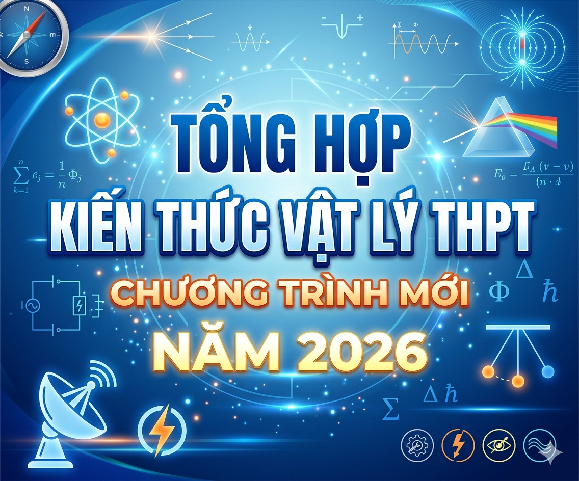 Tổng hợp kiến thức vật lý thpt chương trình mới NĂM 2026