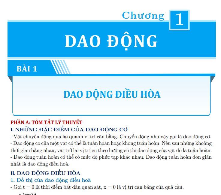 CHƯƠNG 1 - BÀI TẬP THEO BÀI HỌC VẬT LÝ 11 KNTT (HS+GV)