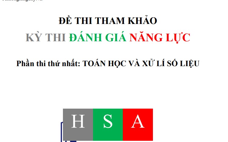 Đề luyện tập thi thử ĐGNL ĐHQG HN 2026 - Toán Học - Đề 1