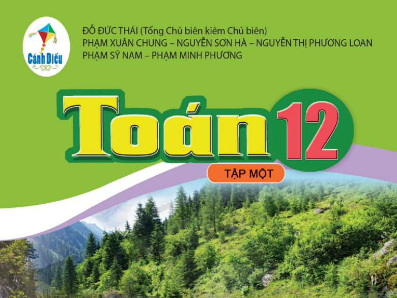 SÁCH GIÁO KHOA TOÁN 12 TẬP 1 CÁNH DIỀU Miễn phí