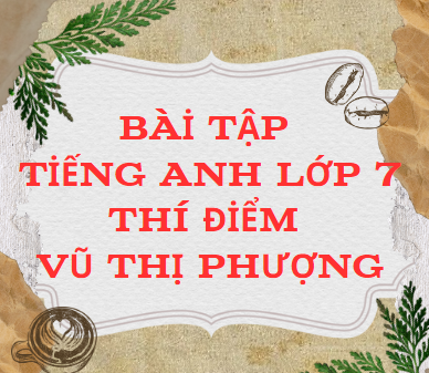 Bài tập Tiếng Anh lớp 7 thí điểm - Vũ Thị Phượng