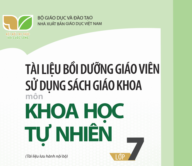 Tài liệu bồi dưỡng giáo viên sử dụng sách KHTN 7 Kết nối tri thức - Miễn phí