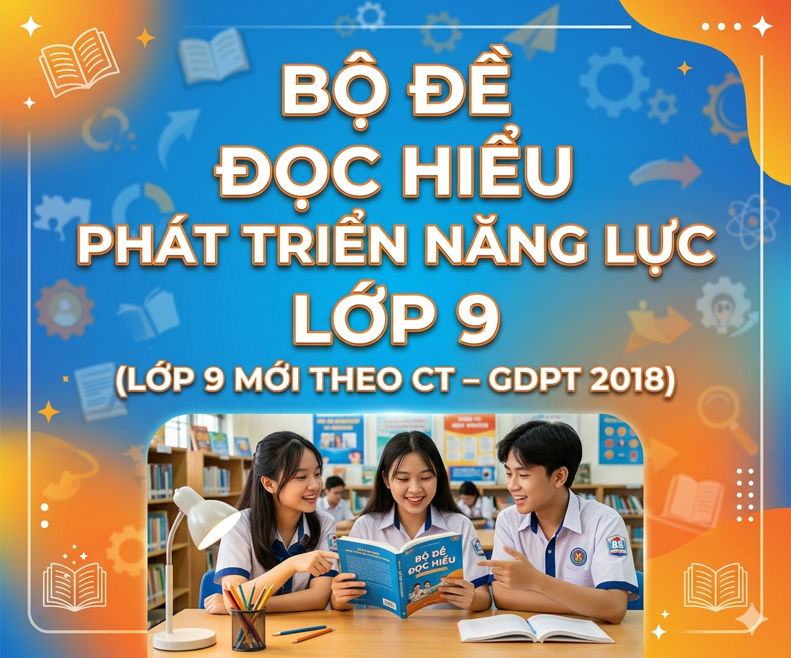 BỘ ĐỀ ĐỌC HIỂU PHÁT TRIỂN NĂNG LỰC LỚP 9 (LỚP 9 MỚI THEO CT – GDPT 2018)