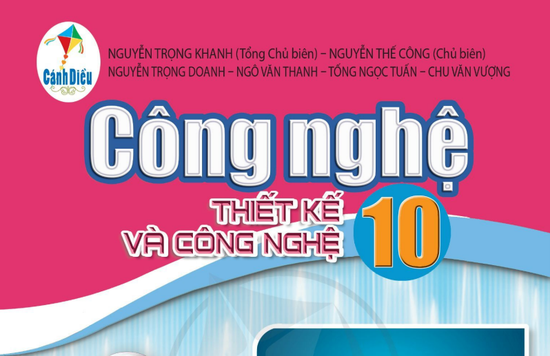 SÁCH GIÁO KHOA CÔNG NGHỆ 10 THIẾT KẾ VÀ CÔNG NGHỆ CÁNH DIỀU