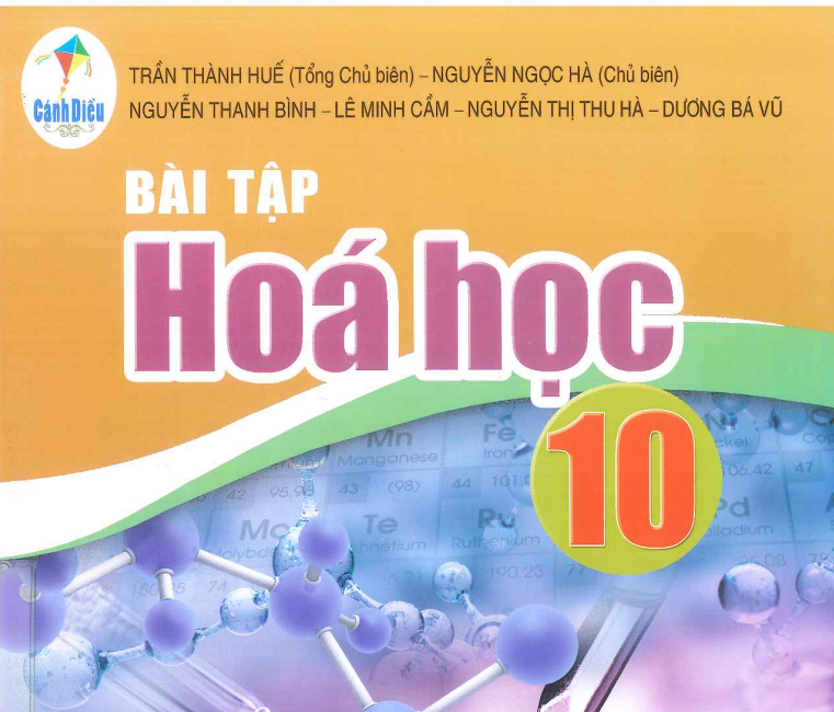 SÁCH BÀI TẬP HÓA HỌC 10 CÁNH DIỀU - Miễn phí