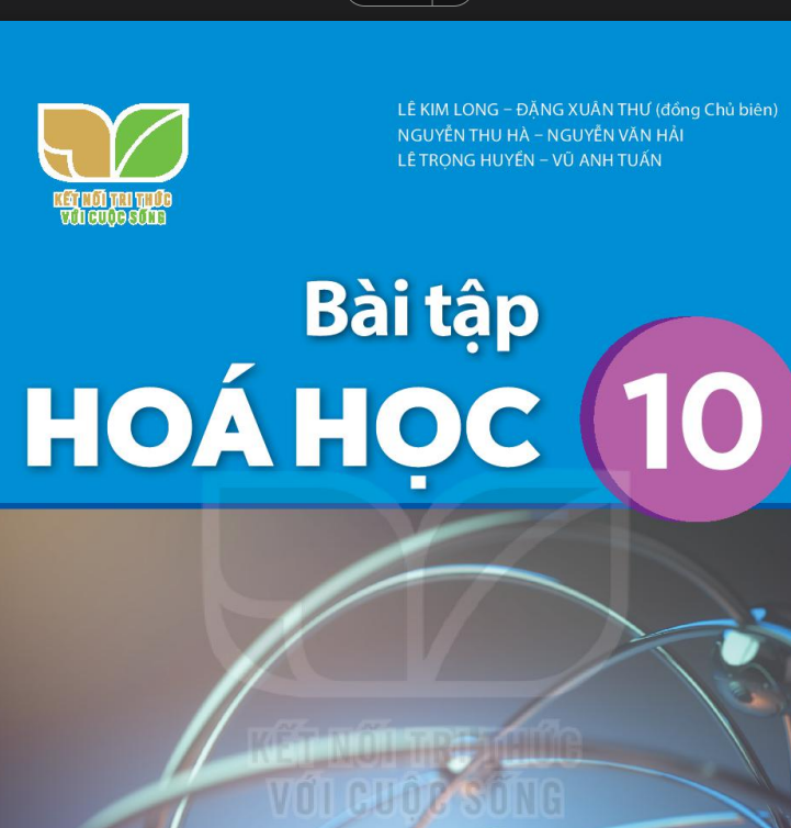 SÁCH BÀI TẬP HÓA HỌC 10 KẾT NỐI TRI THỨC - Miễn phí