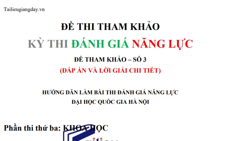 Đề luyện tập thi thử ĐGNL ĐHQG HN 2026 - Địa Lí - Có lời giải - Đề 3