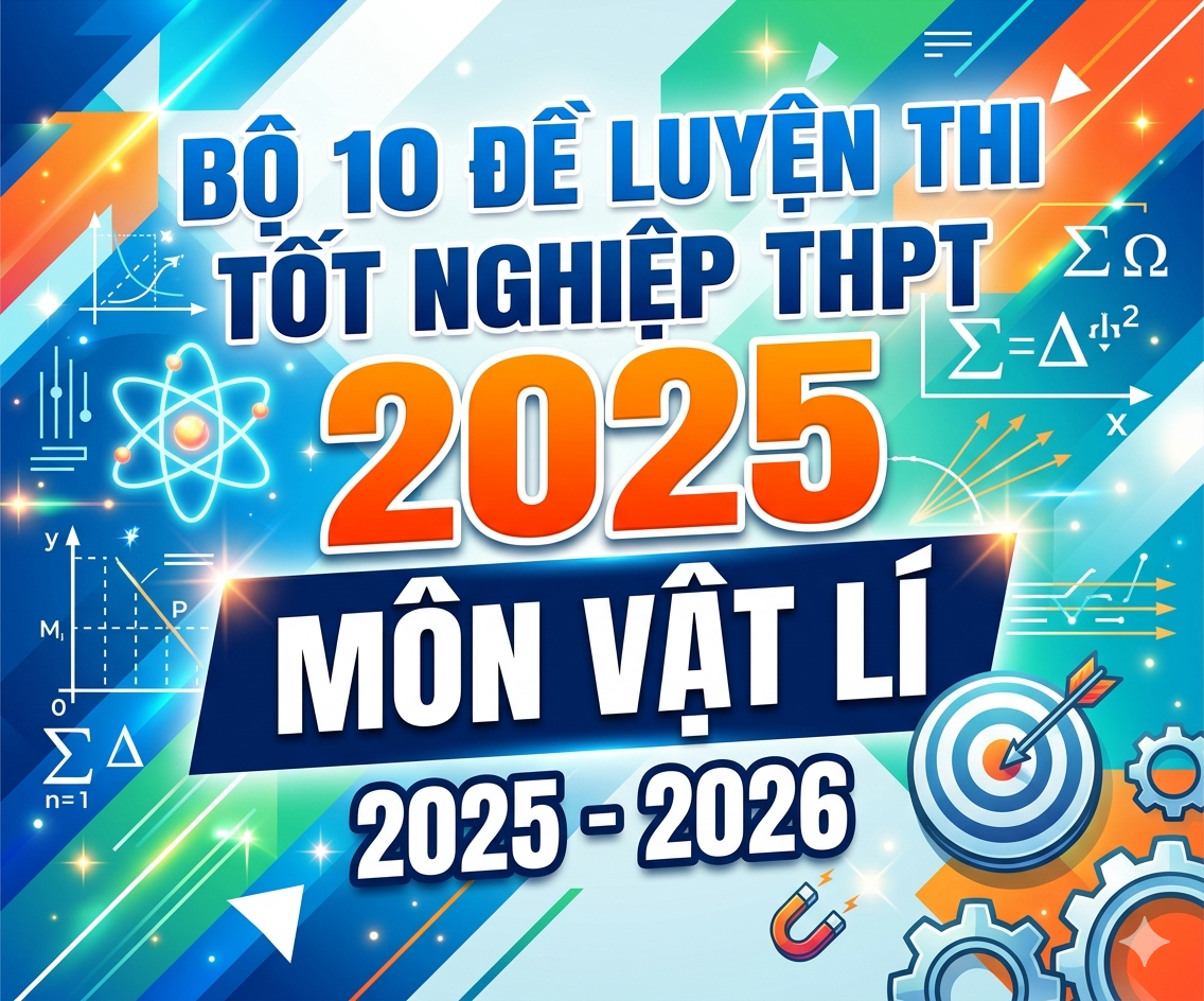 Bộ 10 Đề Luyện Thi Tốt Nghiệp THPT 2025 Môn Vật Lí  2025 -2026
